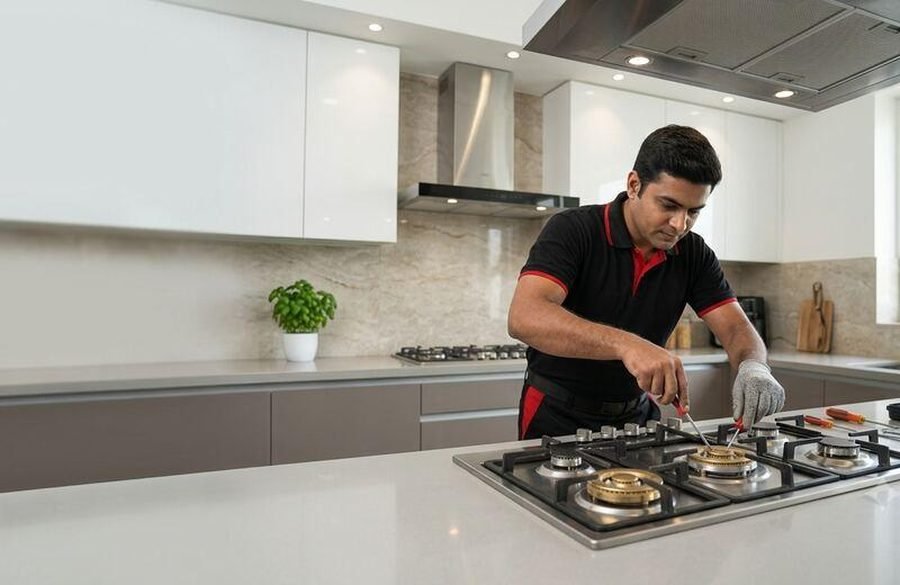 A One Gas Stove Repair technician